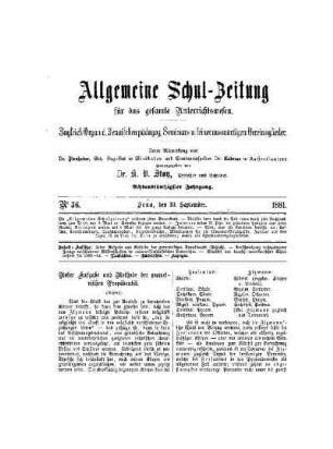 Ueber Aufgabe und Methode der geometrischen Propädeutik : (Schluß)