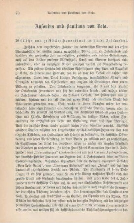 70-84 Ausonius und Paulinus von Nola