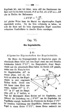 Cap. VI. Die Kegelschnitte.