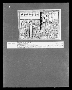 Apokalypse — Visionen des Johannes, Christus thronend, Folio fol. 6 verso