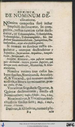 De Nominum Declinatione.