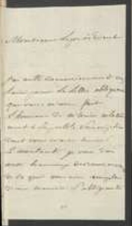 Brief von François Gabriel von Bray an Regensburgische Botanische Gesellschaft