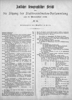 No. 34, 17. November 1892