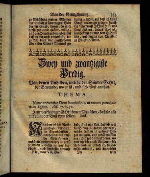 353-372, Zwey und zwantzigste Predig.