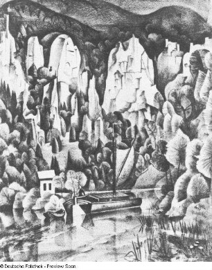 Dorf am Mittelmeer