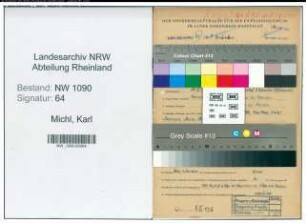 Entnazifizierung Karl Michl , geb. 29.03.1910 (Polizist)