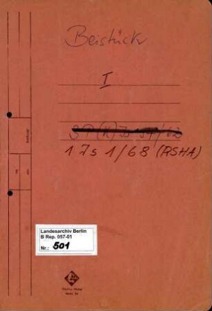 Ermittlungsverfahren gegen SS-Obergruppenführer Heinrich Müller (*28.04.1900), Leiter des Amtes IV, wegen Mordes