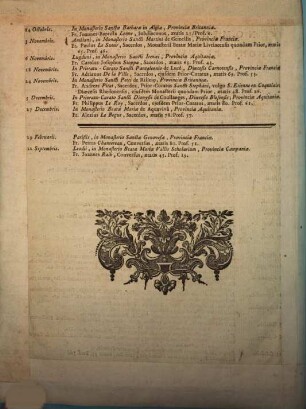 Nomina et cognomina Canonicarum Regularium Congregations Gallicanae qui obierunt anno .... 1764