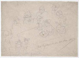 Die Tafelrunde am 31. Dezember 1917