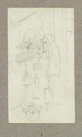 Innenhof mit Brunnen in Venedig