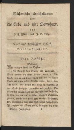 Vier und dreißigstes Stück