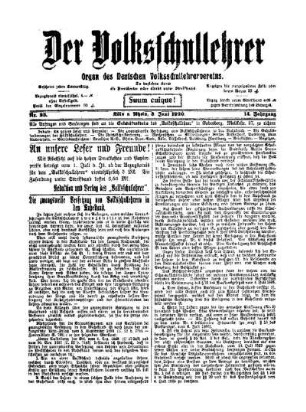 Die zwangsweise Versetzung von Volksschullehrern in den Ruhestand