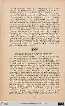 Zu Henrik Ibsens siebzigstem Geburtstag