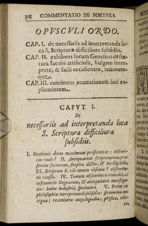 Caput I. De necessariis ad interpretanda loca S. Cripturae difficiliora subsidiis