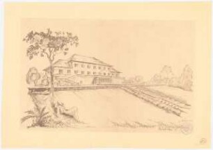 Villengarten: Perspektivische Ansicht