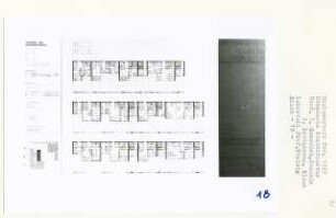 Utopische Stadtstruktur, Berlin-Mitte (Diplomarbeit bei Peter Poelzig): Wohnungen, Typologie der Wohnungsformen, Grundrisse 1:100