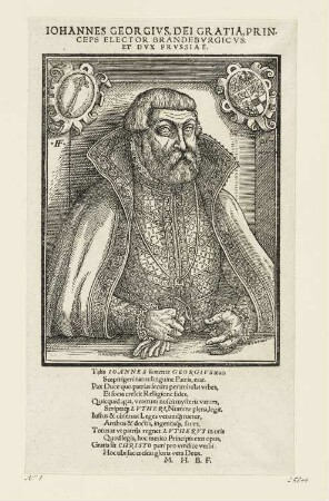 Bildnis Kurfürst Johann Georg von Brandenburg