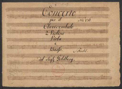 Konzerte; cemb, strings; d-Moll; DürG 16