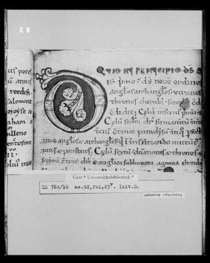 Liber Floridus Lamberti Canonici — Initiale D, Folio 23verso