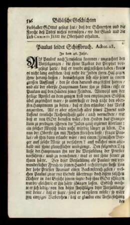 Paulus leidet Schiffbruch. Actor. 28.