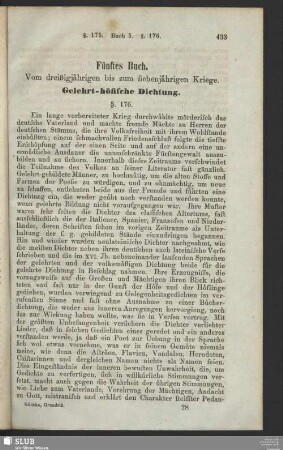 Fünftes Buch. Vom dreißigjährige bis zum siebenjährigen Kriege