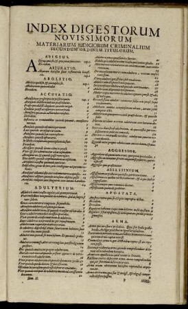 Index Digestorum Novissimorum [...]