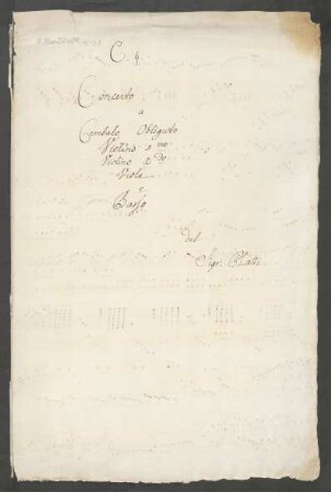 Konzerte; cemb, strings; C-Dur; IesP I 48