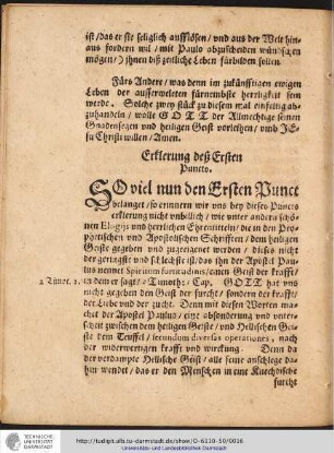 Erklerung deß Ersten Puncts.