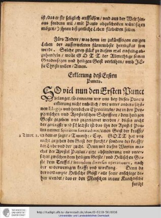 Erklerung deß Ersten Puncts.
