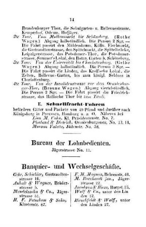 Banquier- und Wechselgeschäfte