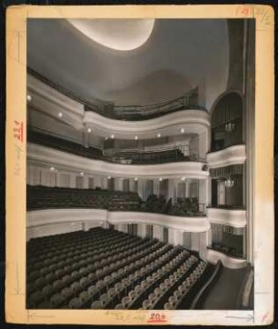 Komische Oper (auch: Künstlertheater, Staatstheater Lustspielhaus), Berlin: Ansicht Zuschauerraum