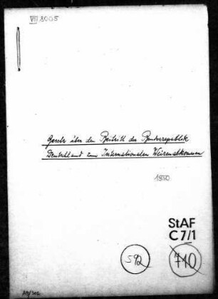 Entwurf eines Gesetzes über den Beitritt der Bundesrepublik Deutschland zum internationalen Weizenabkommen