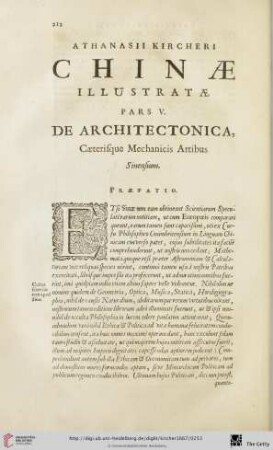 Pars V: De Architectonica, Caeterisque Mechanicis Artibus