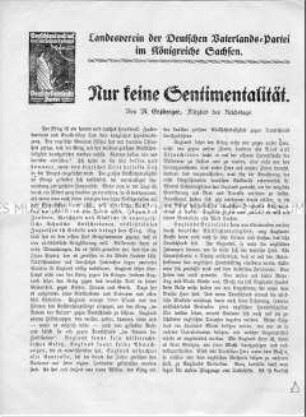 Propaganda-Flugblatt der Deutschen Vaterlandspartei mit einem Zitat aus einem Artikel von Mathias Erzberger aus dem Jahr 1915