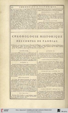 Chronologie historique des comtes de Pardiac