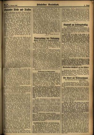 Zweite Ausgabe vom Freitag, den 21. Februar 1936.
