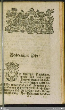 Hochgeneigter Leser