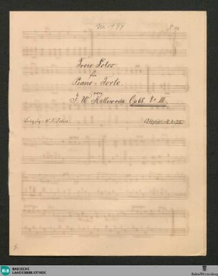 Tempo di valse - JWK Mus.Ms. 194 : pf; B; op. 68/3, StrK 68/3
