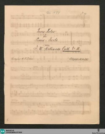 Tempo di valse - JWK Mus.Ms. 194 : pf; B; op. 68/3, StrK 68/3