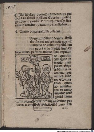 Orationes et collectae de Christi passione