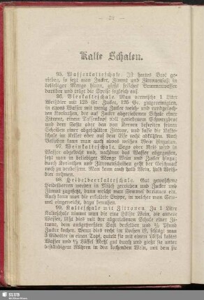 Kalte Schalen