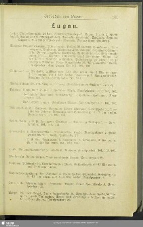 Behördenverzeichnis : Behörden von Lugau