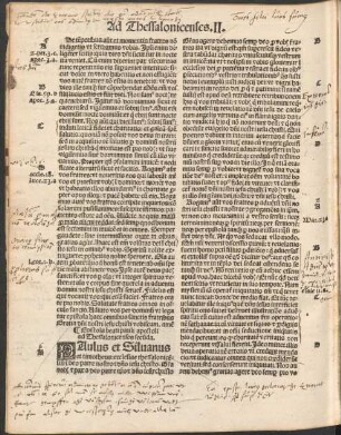 Epistola beati pauli apostoli ad Thessalonicenses secunda.