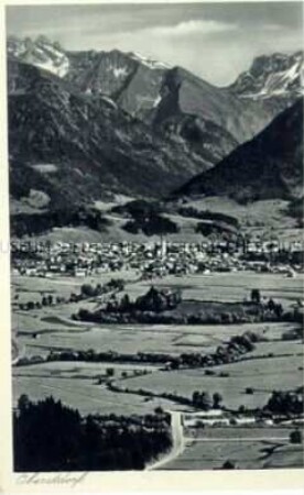 Blick auf Oberstdorf