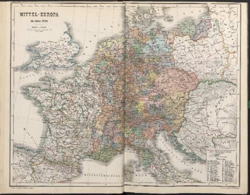 Mittel-Europa im Jahre 1250