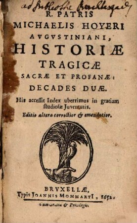 Historia Tragica Sacra et Profana