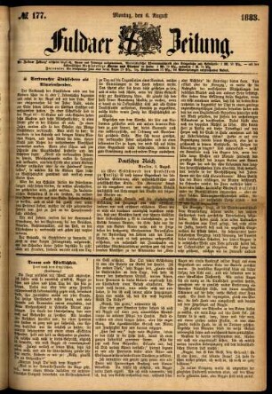 Ausgabe vom Montag, den 06. August 1883.