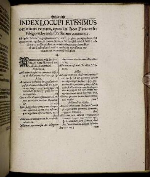 Index Locupletissimus [...]