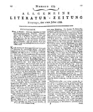 Born, I. v.: Ueber das Anquicken der gold- und silberhältigen Erze, Rohsteine, Schwarzkupfer und Hüttenspeise: Wien: Wappler 1786