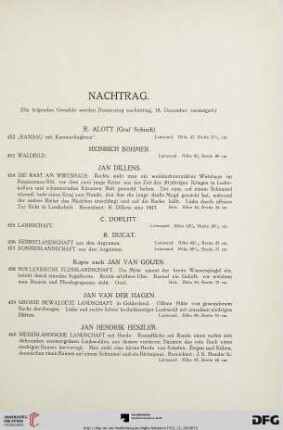 Nachtrag (Nr. 452-484)